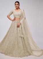 Soft Net Off White Wedding Wear Sequins Work Lehenga Choli